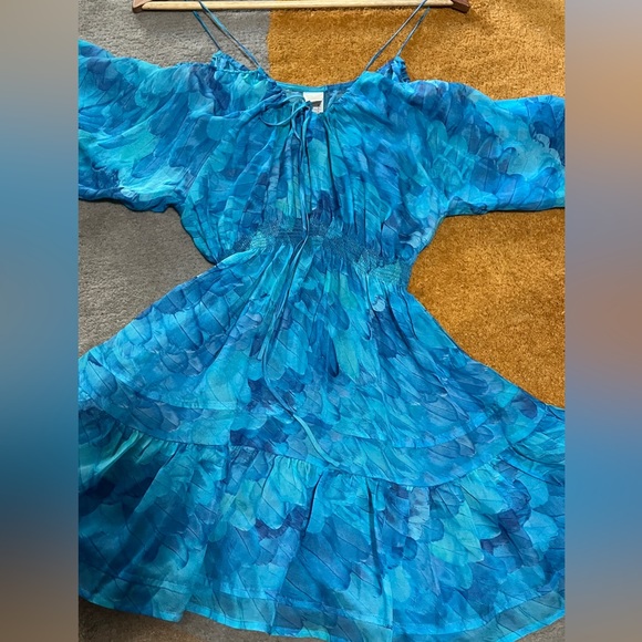 Lisa Blue CallThe Whale Silk Mini Beach CoverUp - Picture 4 of 13